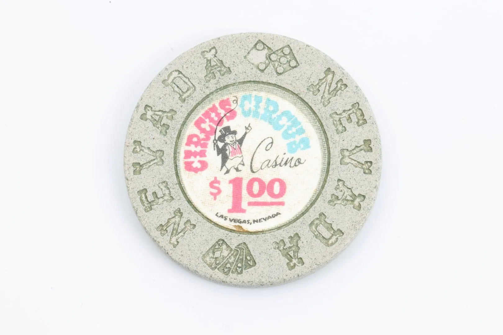 $1 Circus Circus 1st Issue 1972 Chip (9.24g.)