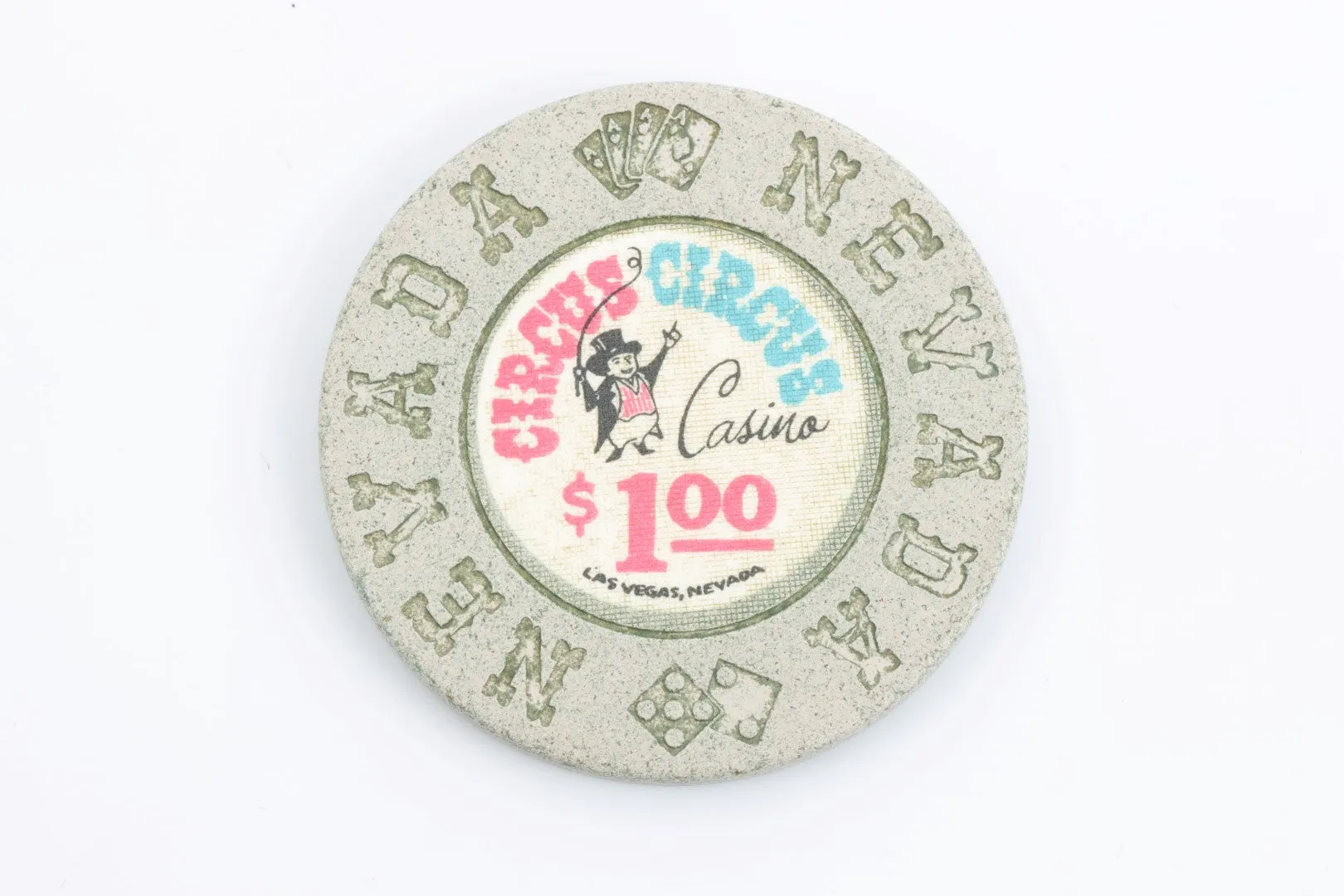 $1 Circus Circus 1st Issue 1972 Chip (9.24g.)