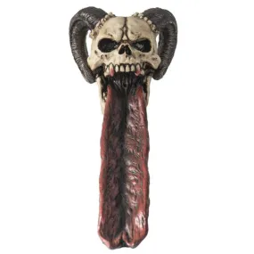 10.5" Horned Ram Skull Stick Incense Burner