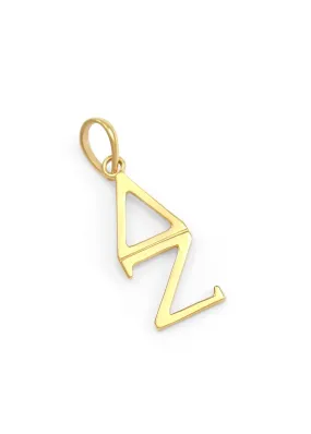 14k Solid Gold Delta Zeta Lavaliere