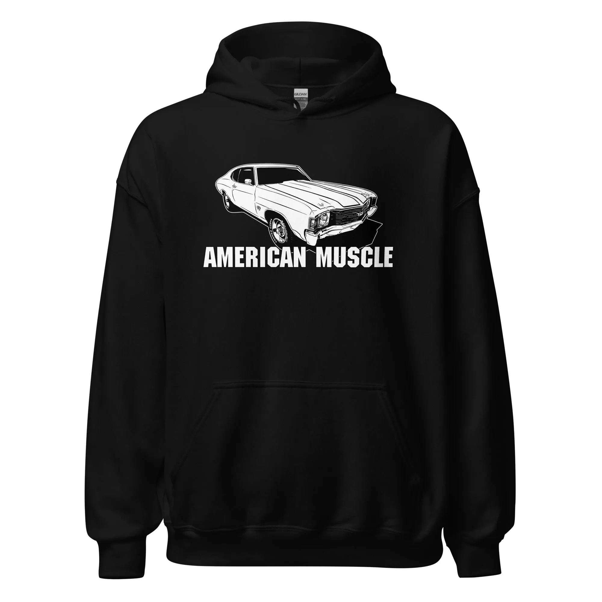 1972 Chevelle Car Hoodie American Muscle Car Sweatshirt