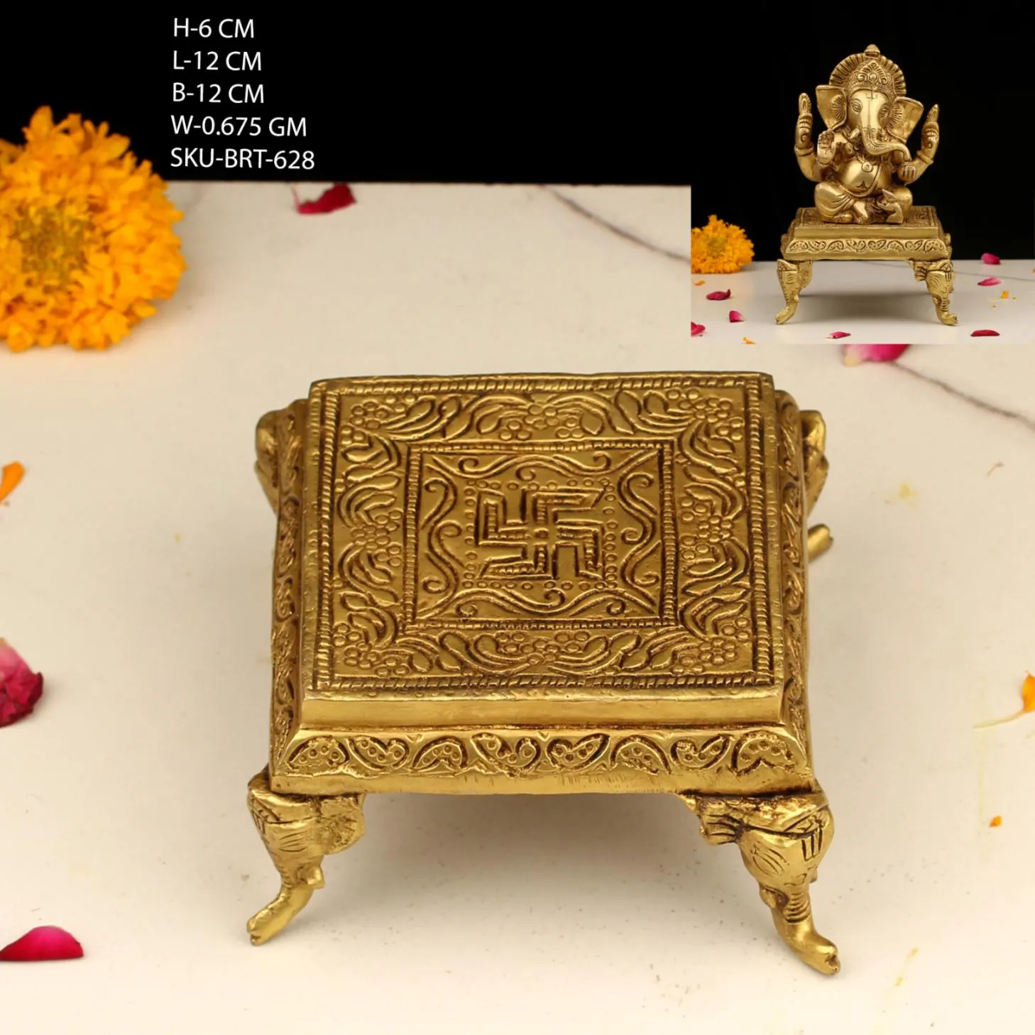 2.5" BRASS CHOWKI BRT-1