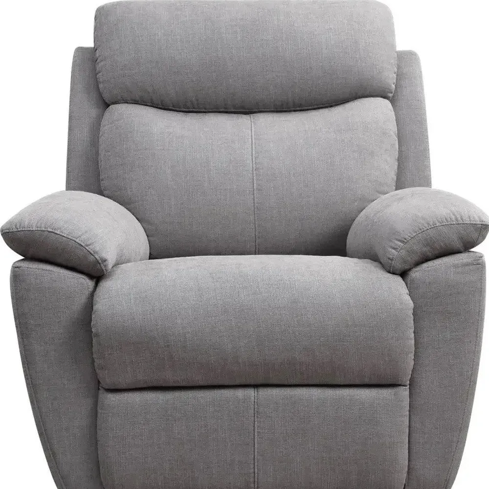 35 Light Gray Fabric Power Recliner With USB