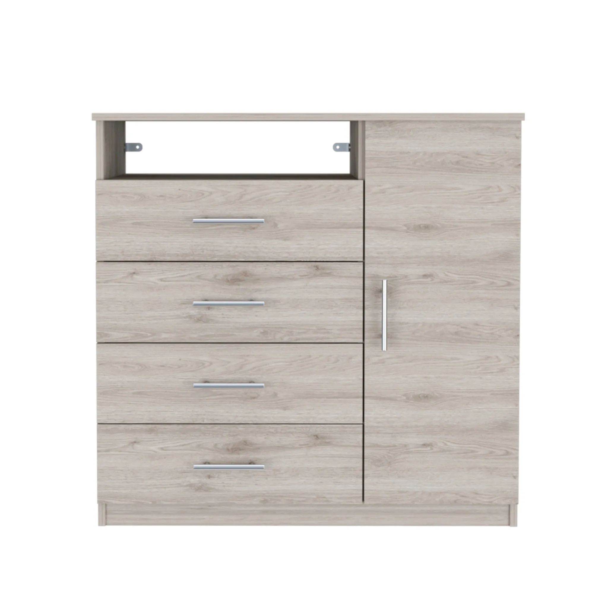 36 Light Gray Four Drawer Dresser