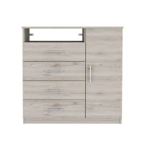 36 Light Gray Four Drawer Dresser