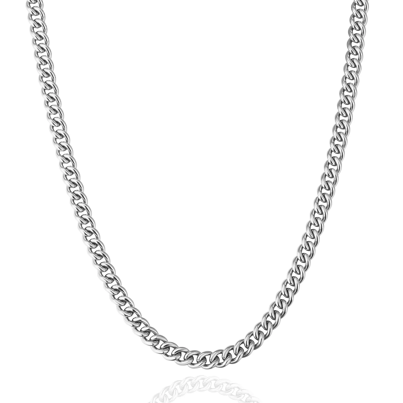 5mm Miami Cuban Link Chain in 18K Gold/ White Gold KRKC