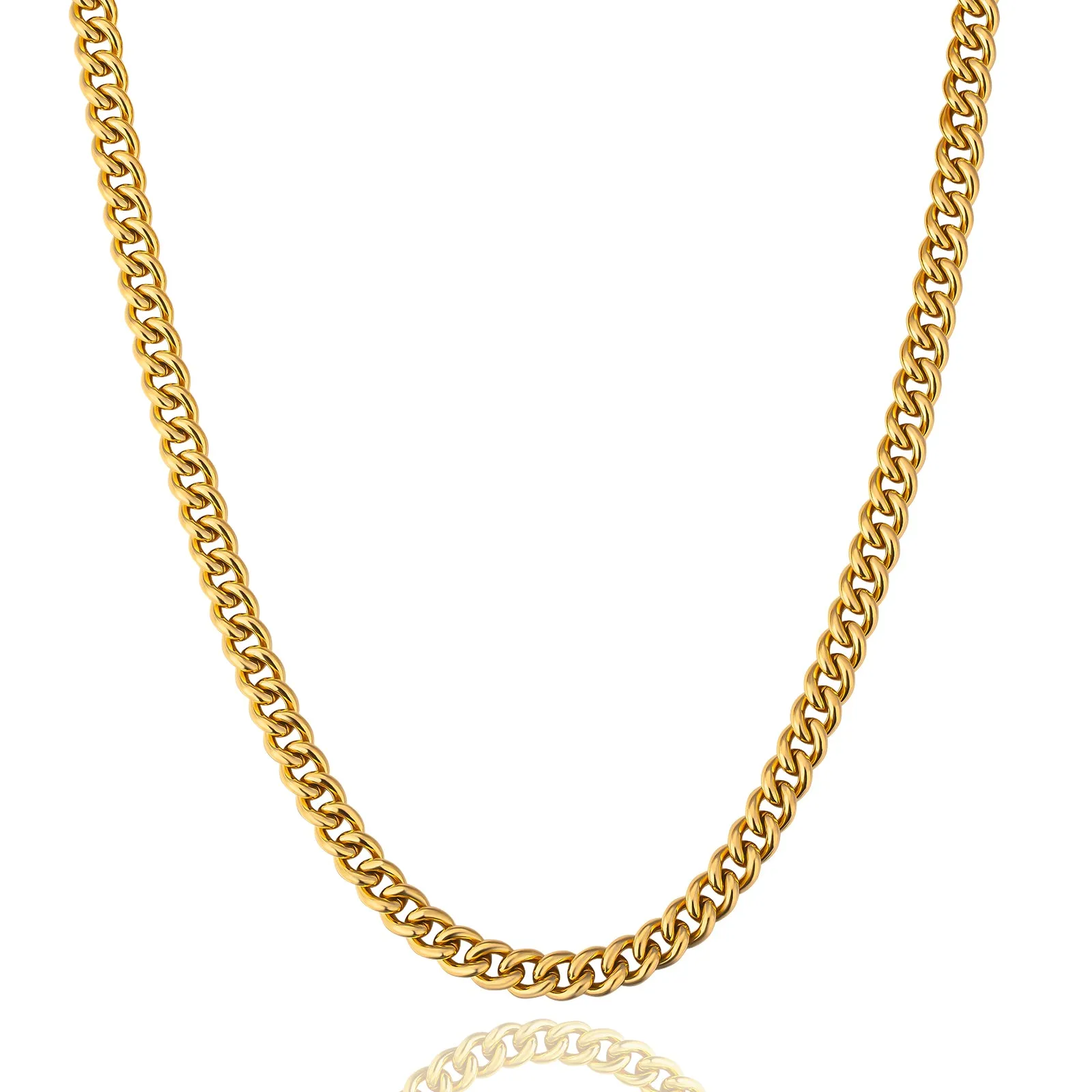 5mm Miami Cuban Link Chain in 18K Gold/ White Gold KRKC