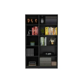 71 Black Five Tier Bookcase