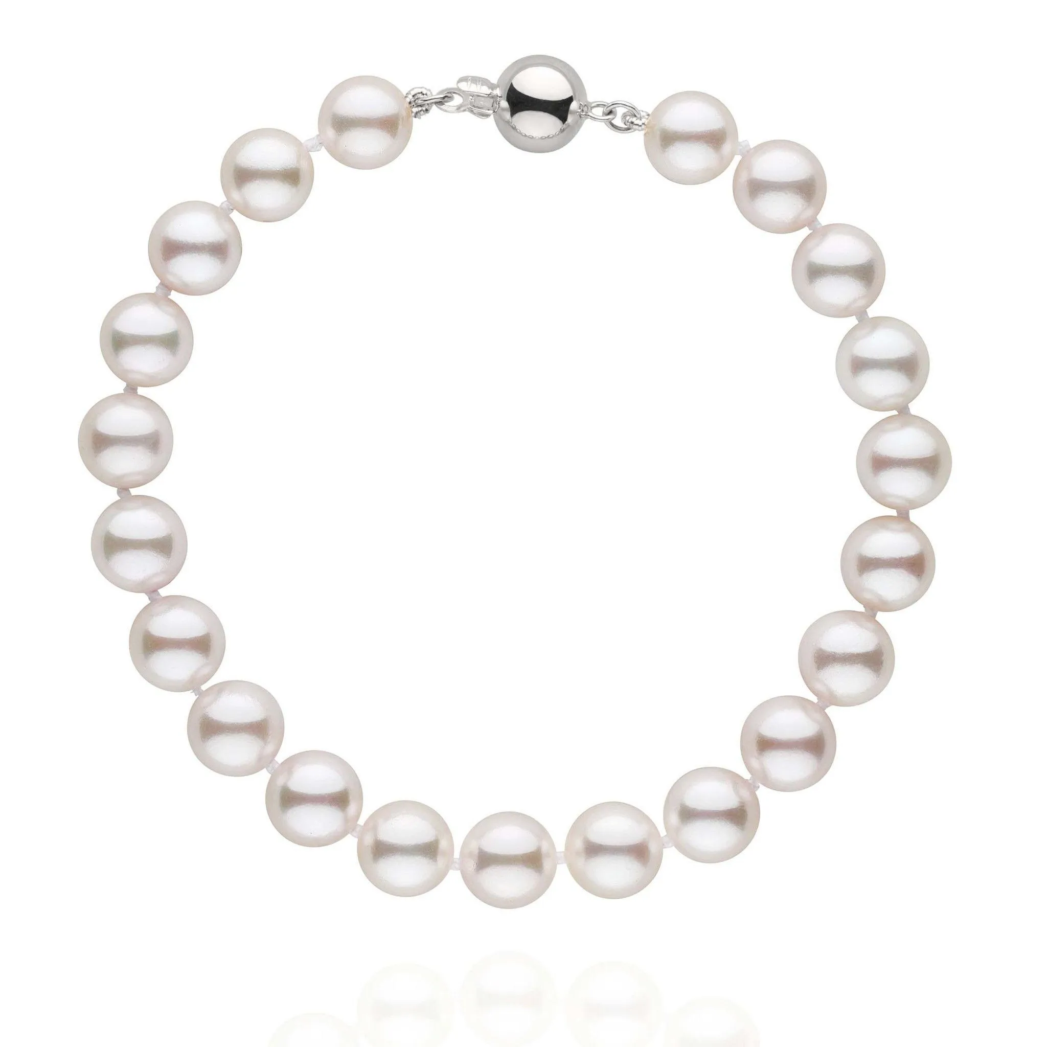 7.5-8.0 mm White Akoya AAA Pearl Bracelet