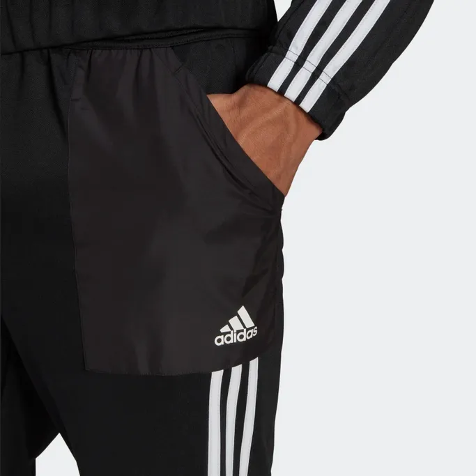 Adidas Aeroready Tricot Quarter Zip Men's Tracksuit HE2233 Black White 