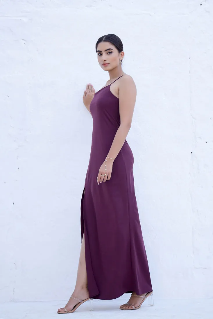 ALAYA - Wine Side Slit Maxi (Final Sale)