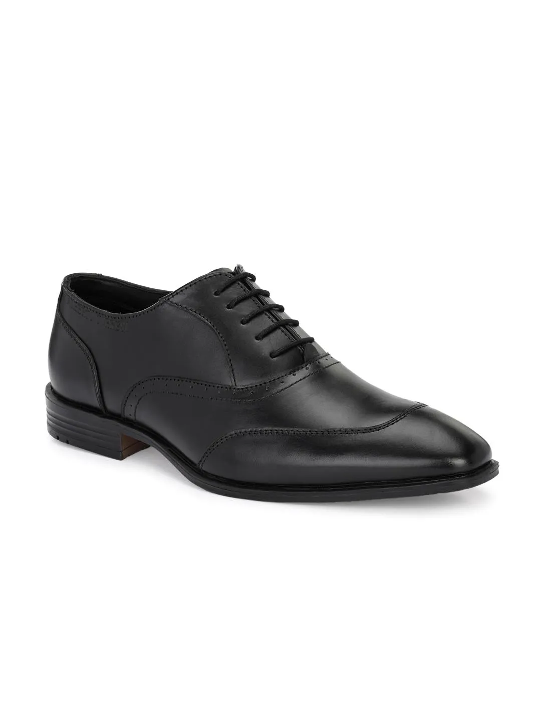 Alberto Torresi Genuine Leather Black Laceup Formal Shoes Oxford For Men