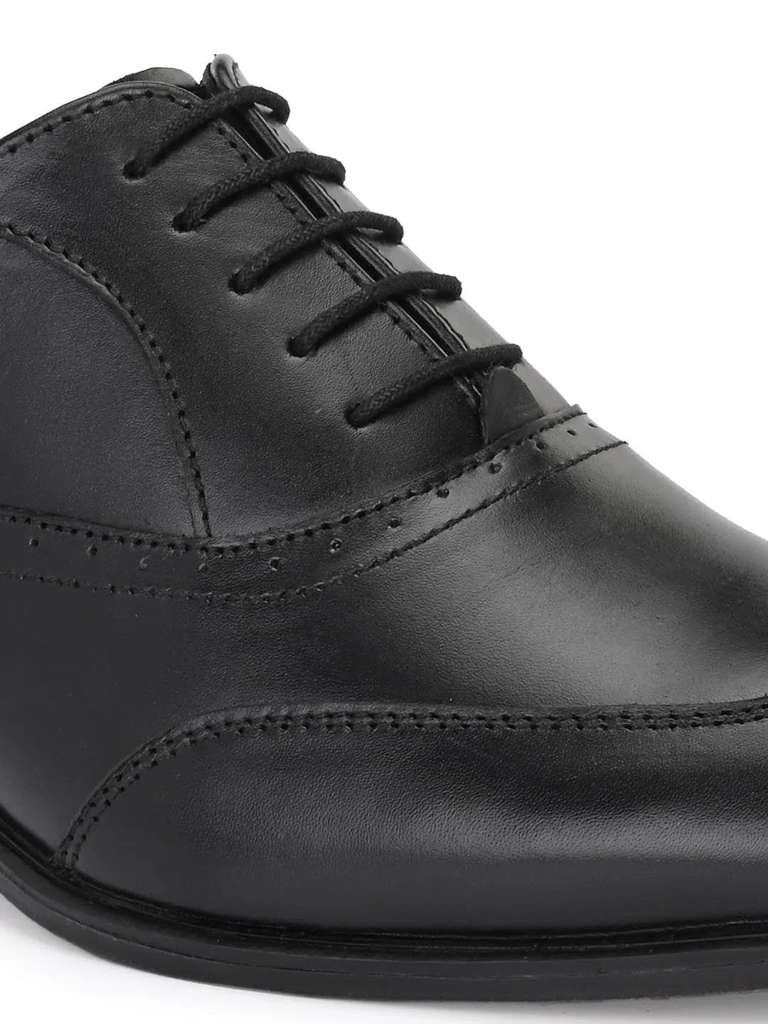 Alberto Torresi Genuine Leather Black Laceup Formal Shoes Oxford For Men