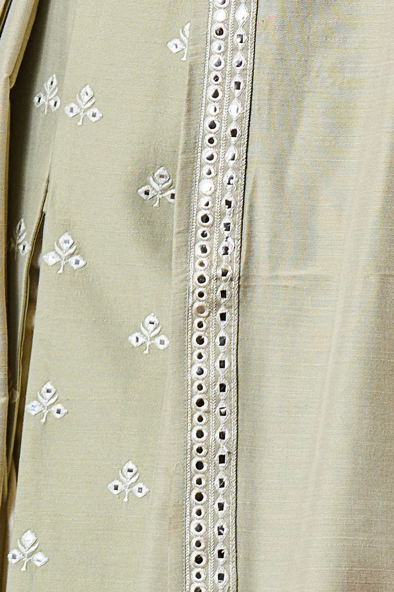 All Over Floral Butta Embroidered Achkan