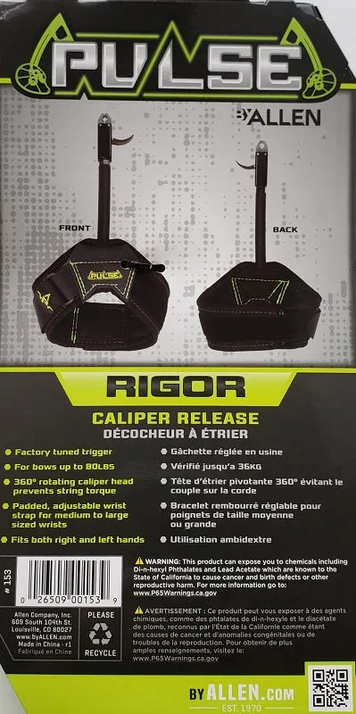 Allen Pulse Rigor Caliper Release 153