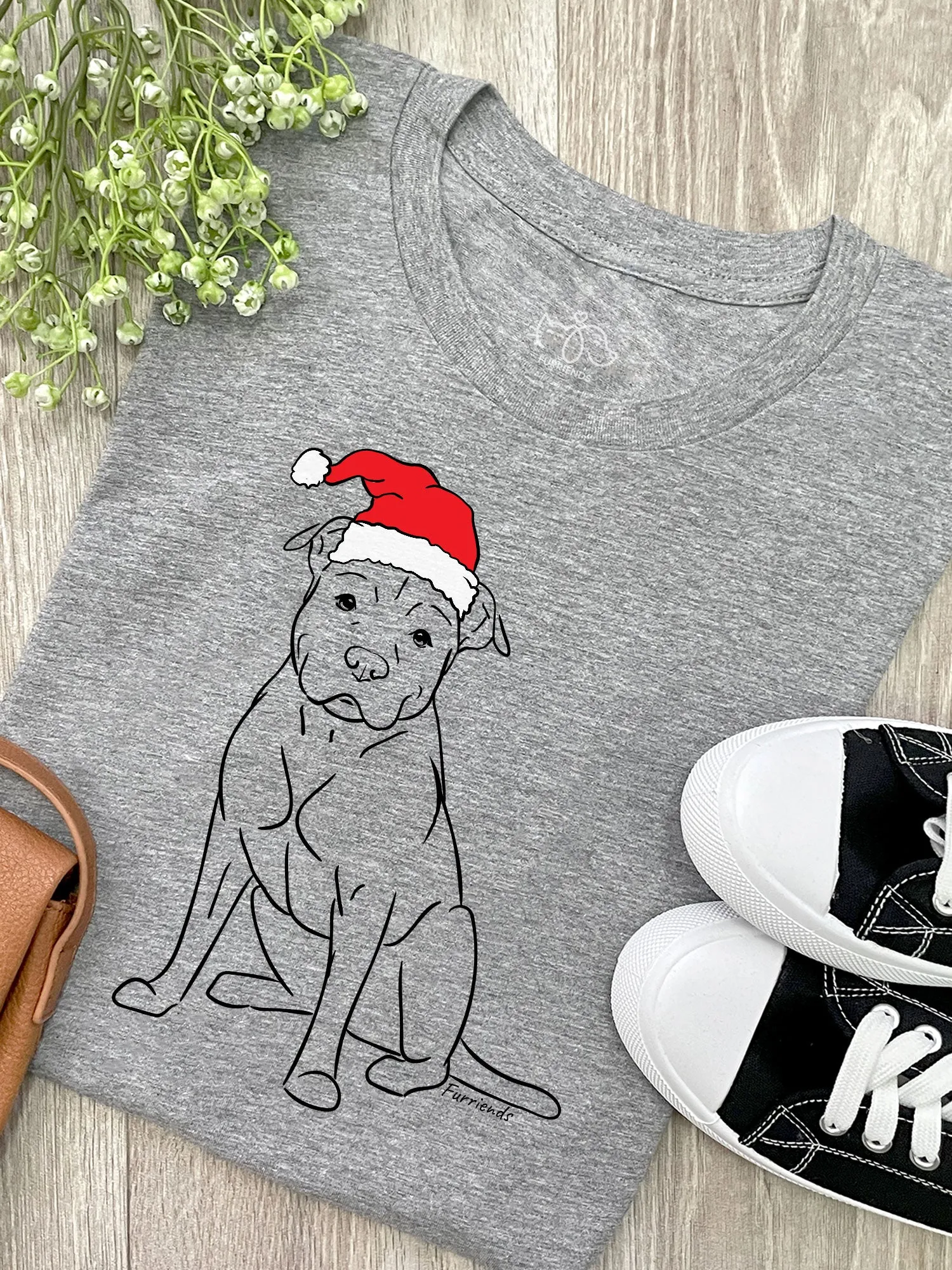 American Staffordshire Terrier Christmas Edition Ava Women's Regular Fit Tee