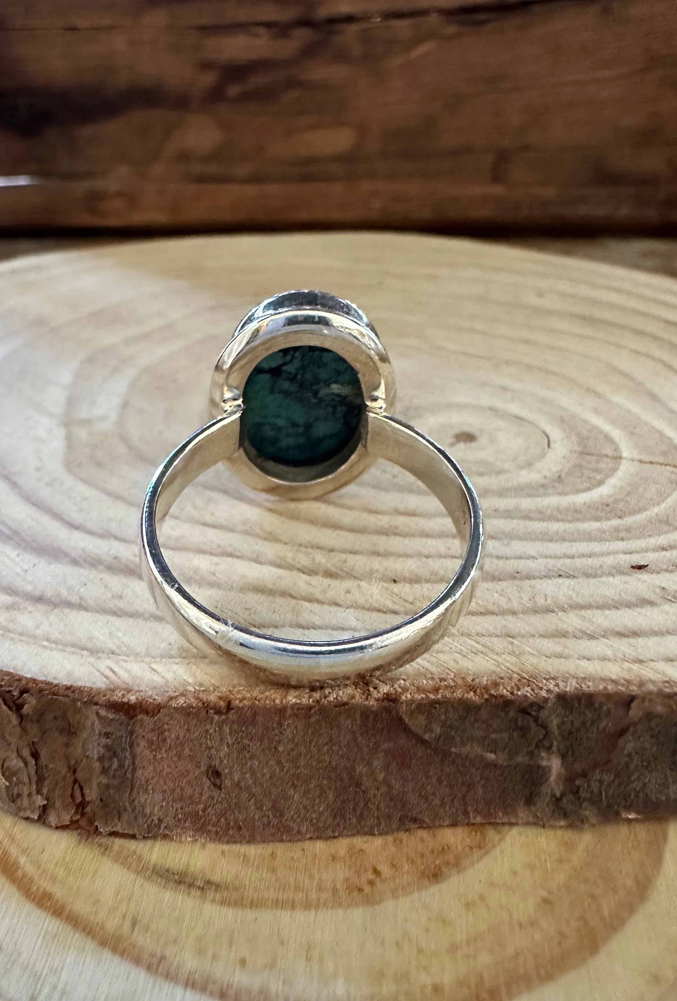 AMERICAN TURQUOISE and Silver Ring Size 11