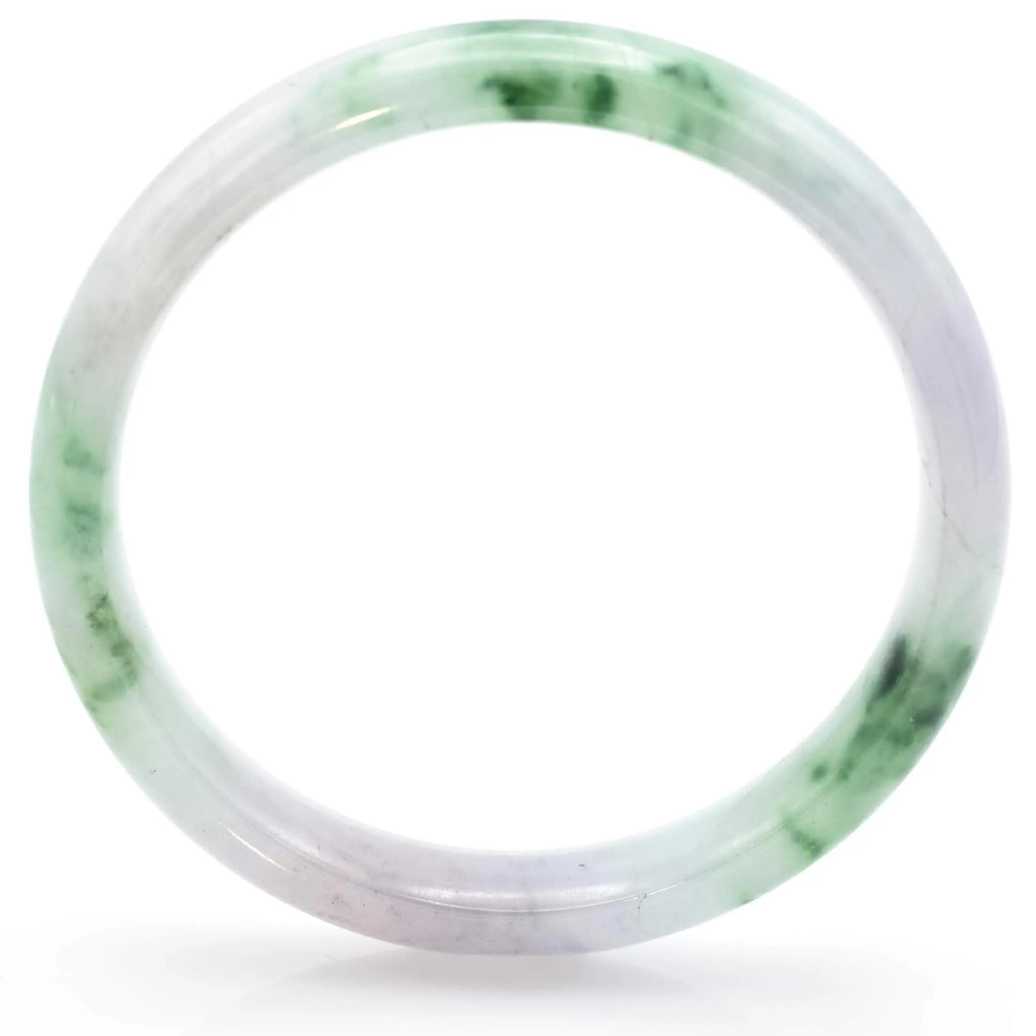 Antique Grade A Translucent Green Jade Bangle Bracelet