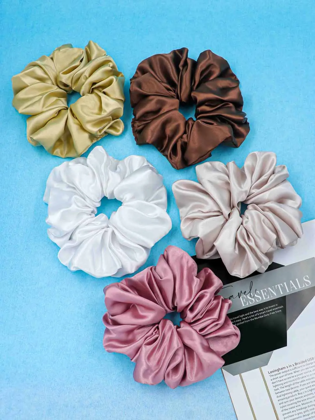 Assorted Scrunchies Set of 5 (Large)