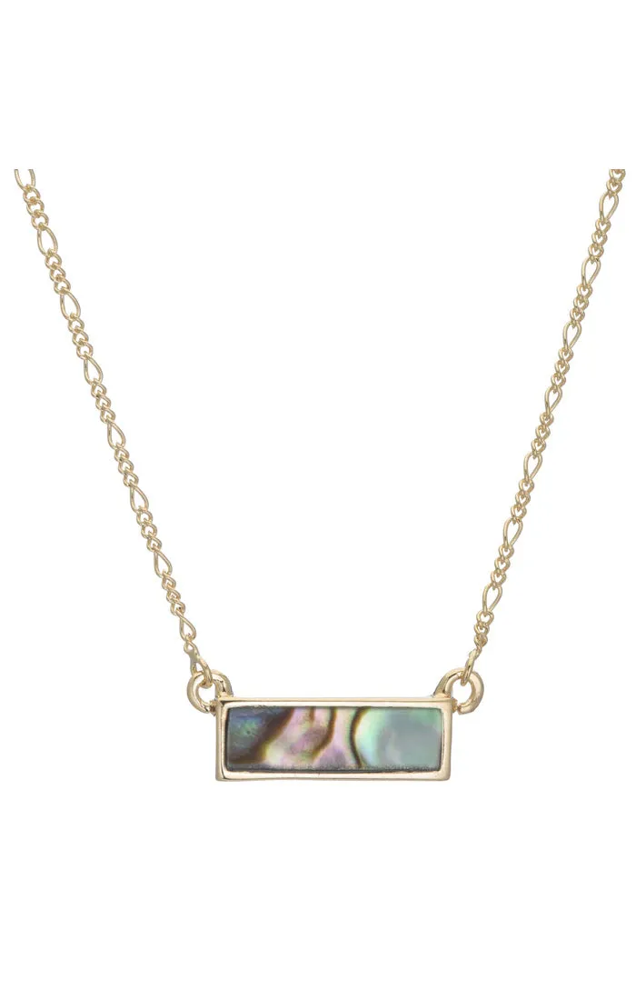 Aubri Small Horizontal Druzy Bar Necklace