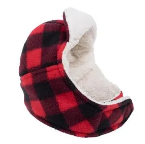 Aviator Dog Hat Red Buffalo Fleece