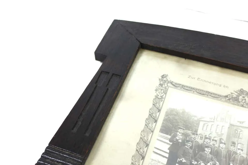 Behrens School German Secessionist Picture Frame in Ebonized Oak