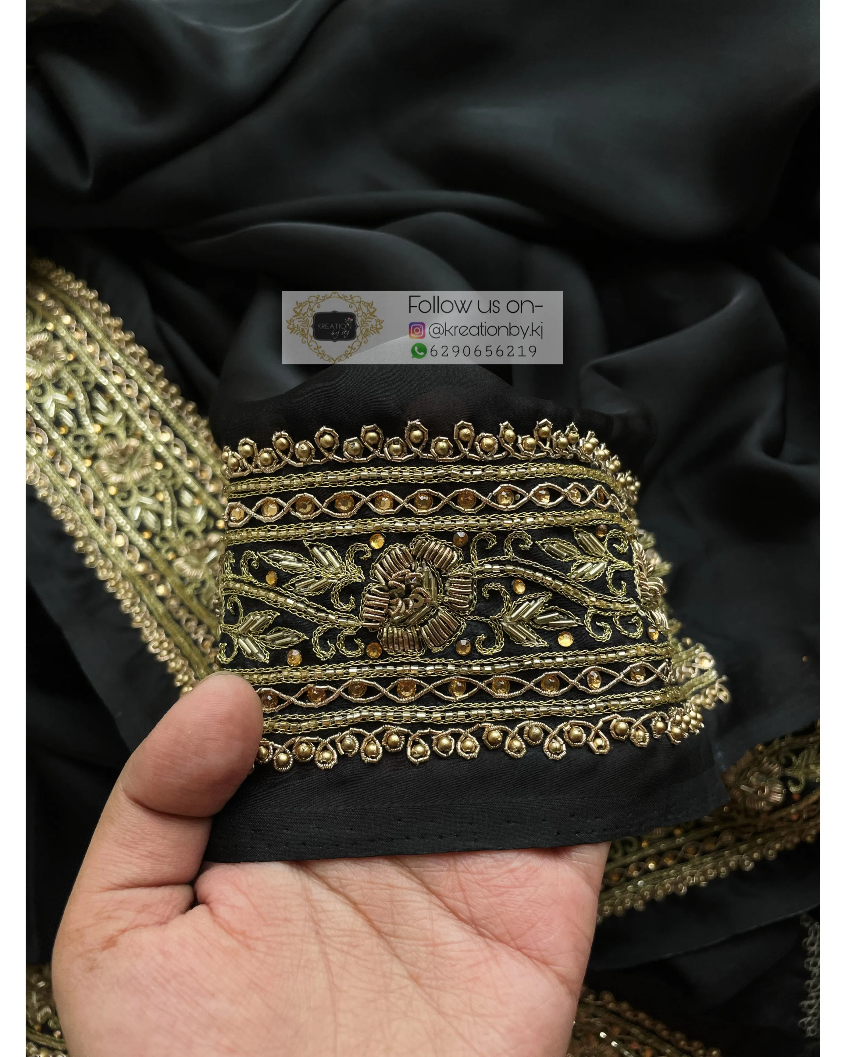 Black Zarina Saree