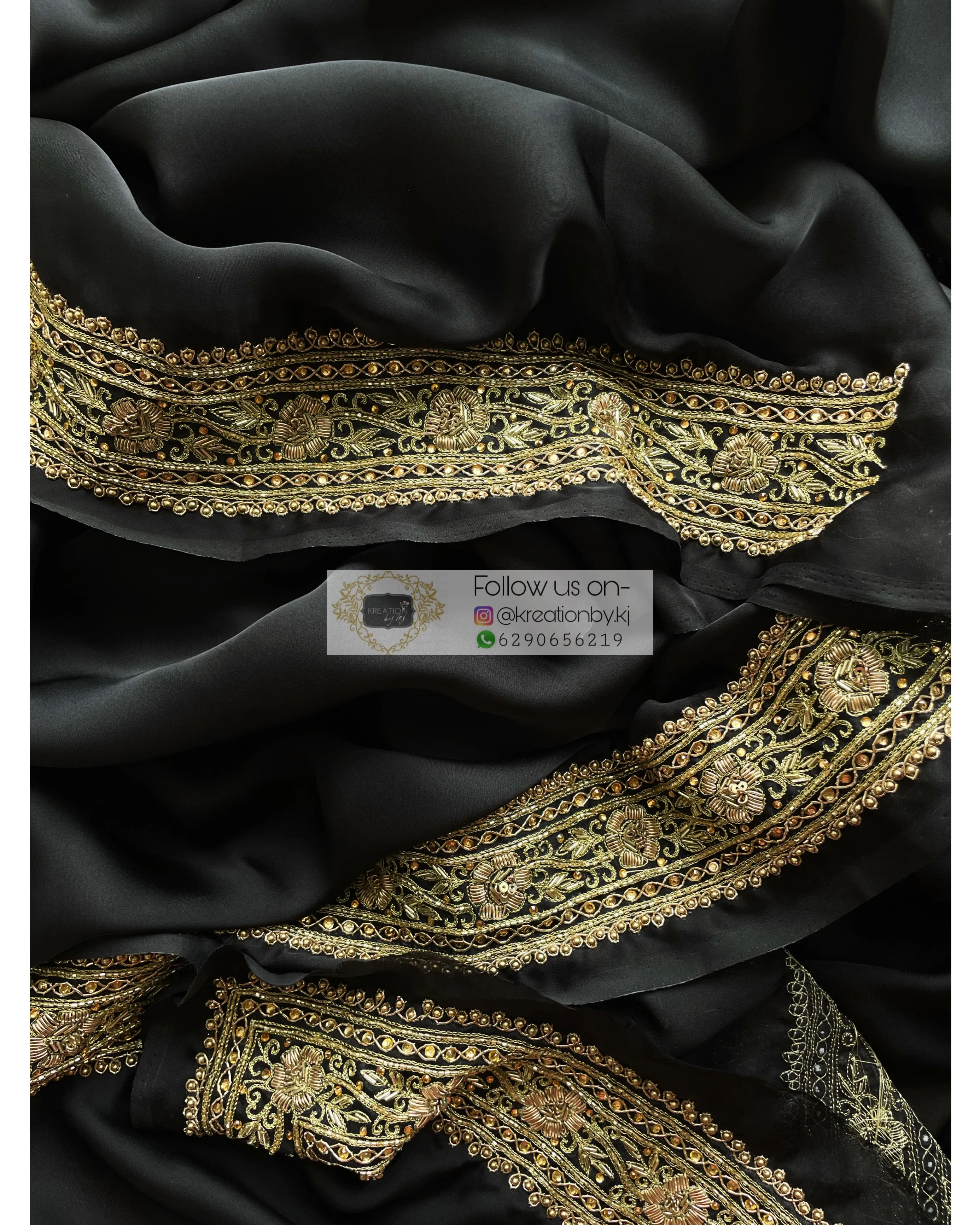 Black Zarina Saree