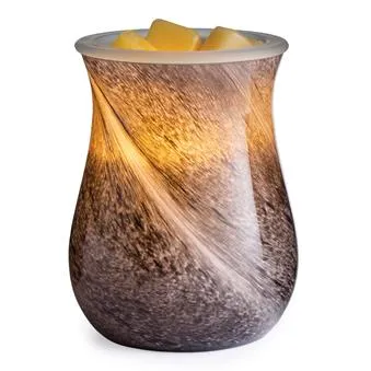 Blown Glass Illumination Fragrance Warmer Obsidian