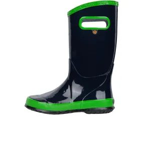 Bogs Childrens Rainboot Solid Navy Green