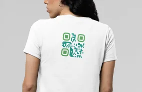 Bravery Unisex Jersey Short Sleeve Tee, QR Code T-shirt, Hidden Message t-shirt, Positive T-shirt, Empowering T-shirt, Uplifting Message T-shirt