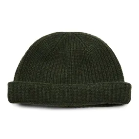 Burrows & Hare Lambswool Beanie Hat - Green