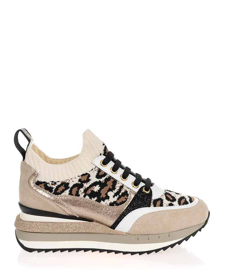 Cafe Noir DN9570 Multi Maculato Beige Casual Sneaker