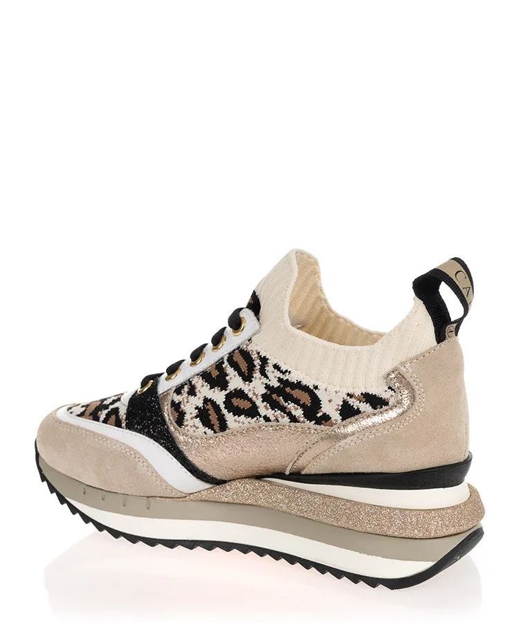 Cafe Noir DN9570 Multi Maculato Beige Casual Sneaker