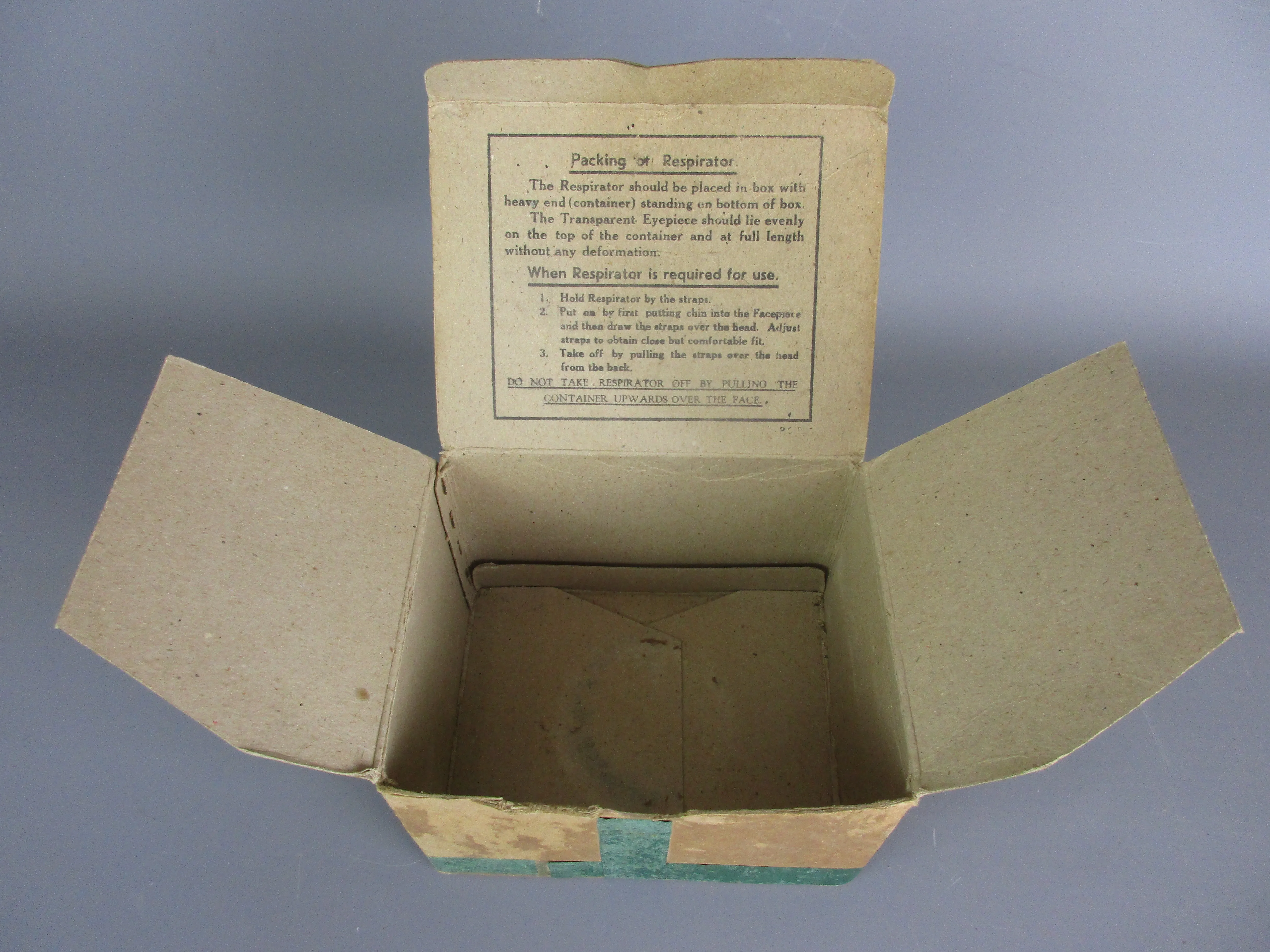 Civilian Gas Mask in Original Box Vintage WW2