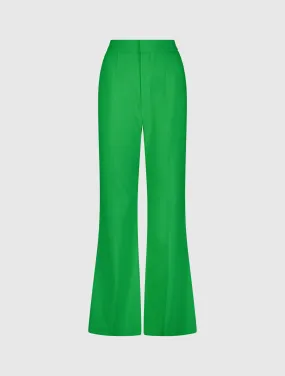 Classic Crepe Flared Leg Trouser Pant