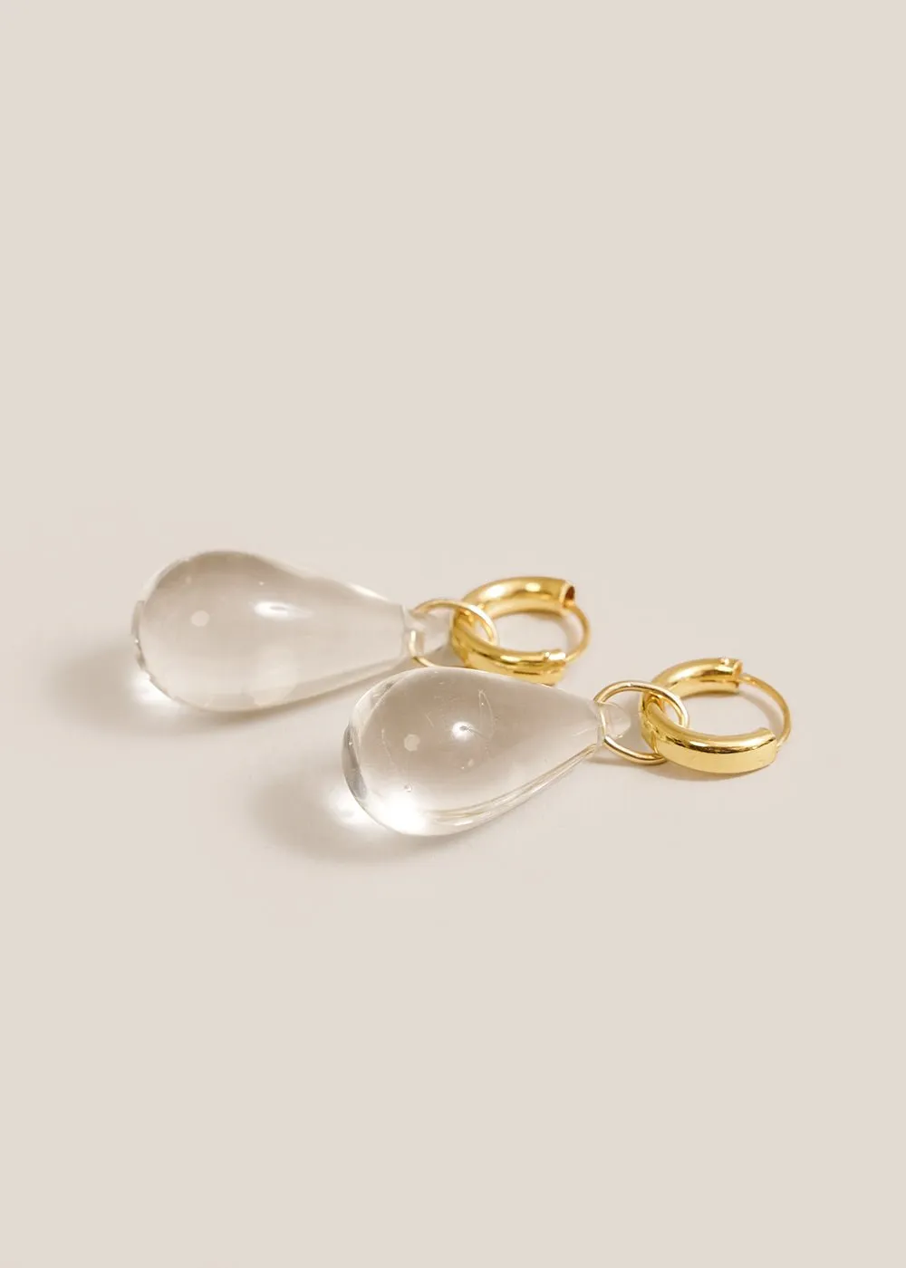 Clear Gota Earrings