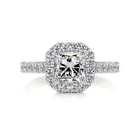 Cora Diamond Engagement Ring -14K White Gold