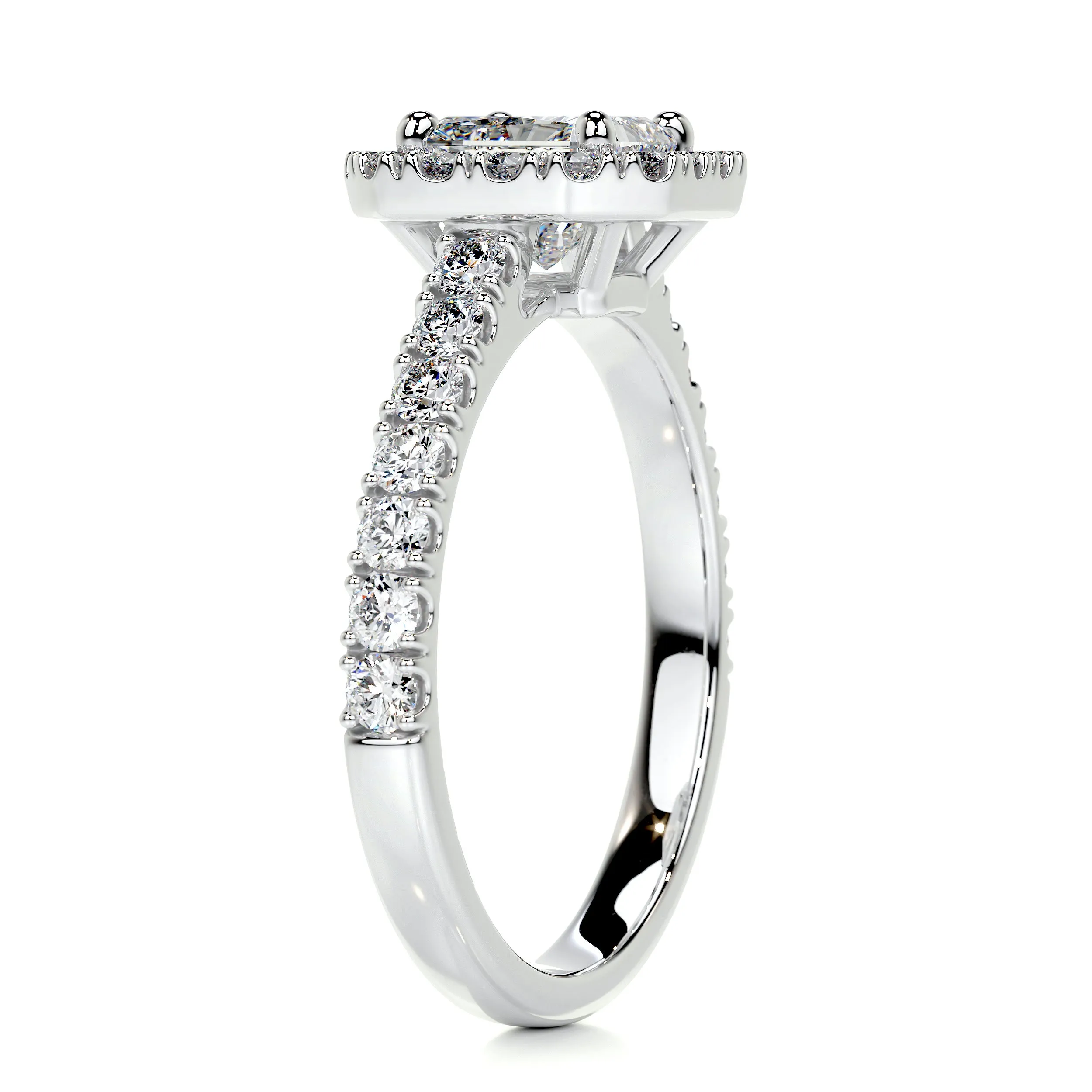 Cora Diamond Engagement Ring -14K White Gold