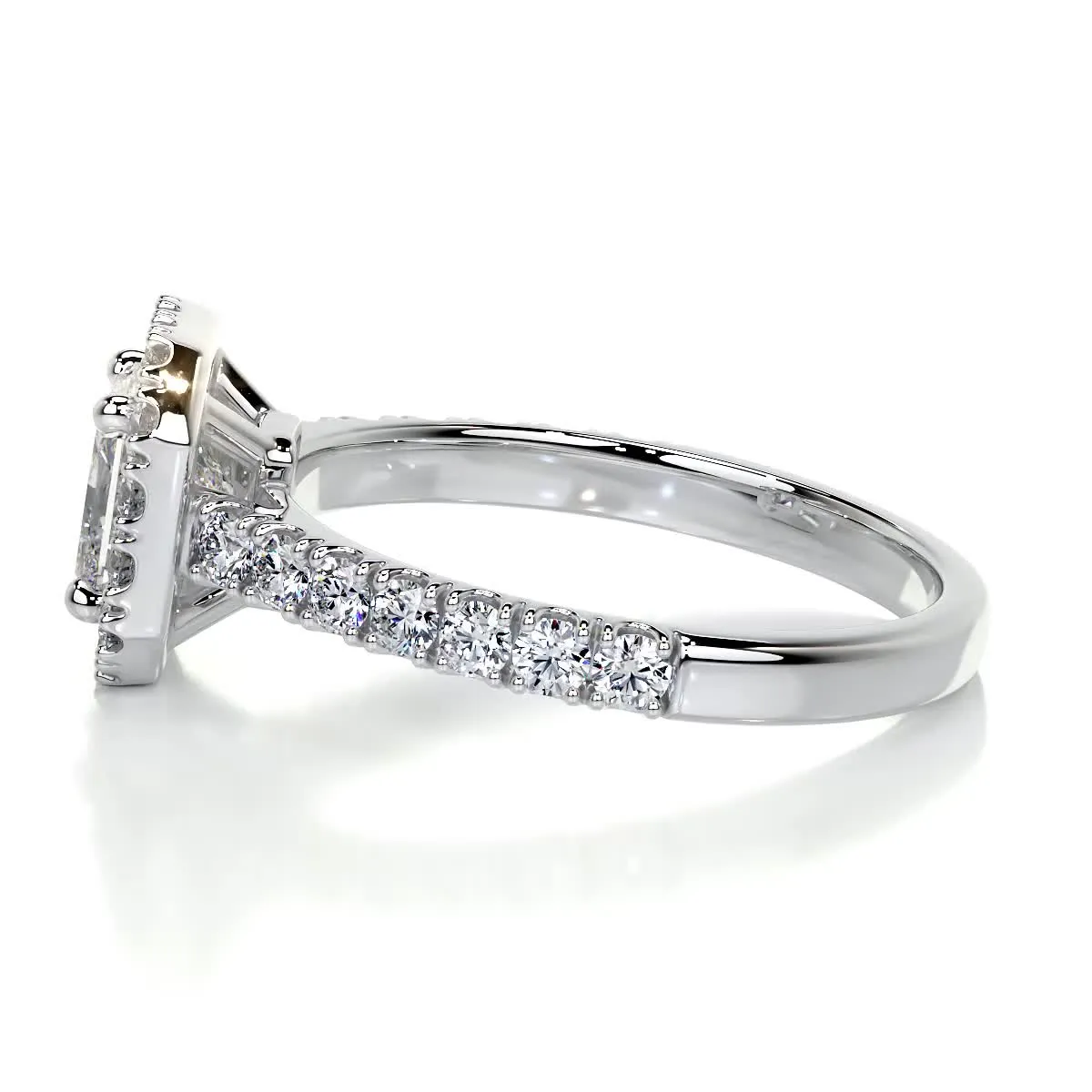 Cora Diamond Engagement Ring -14K White Gold