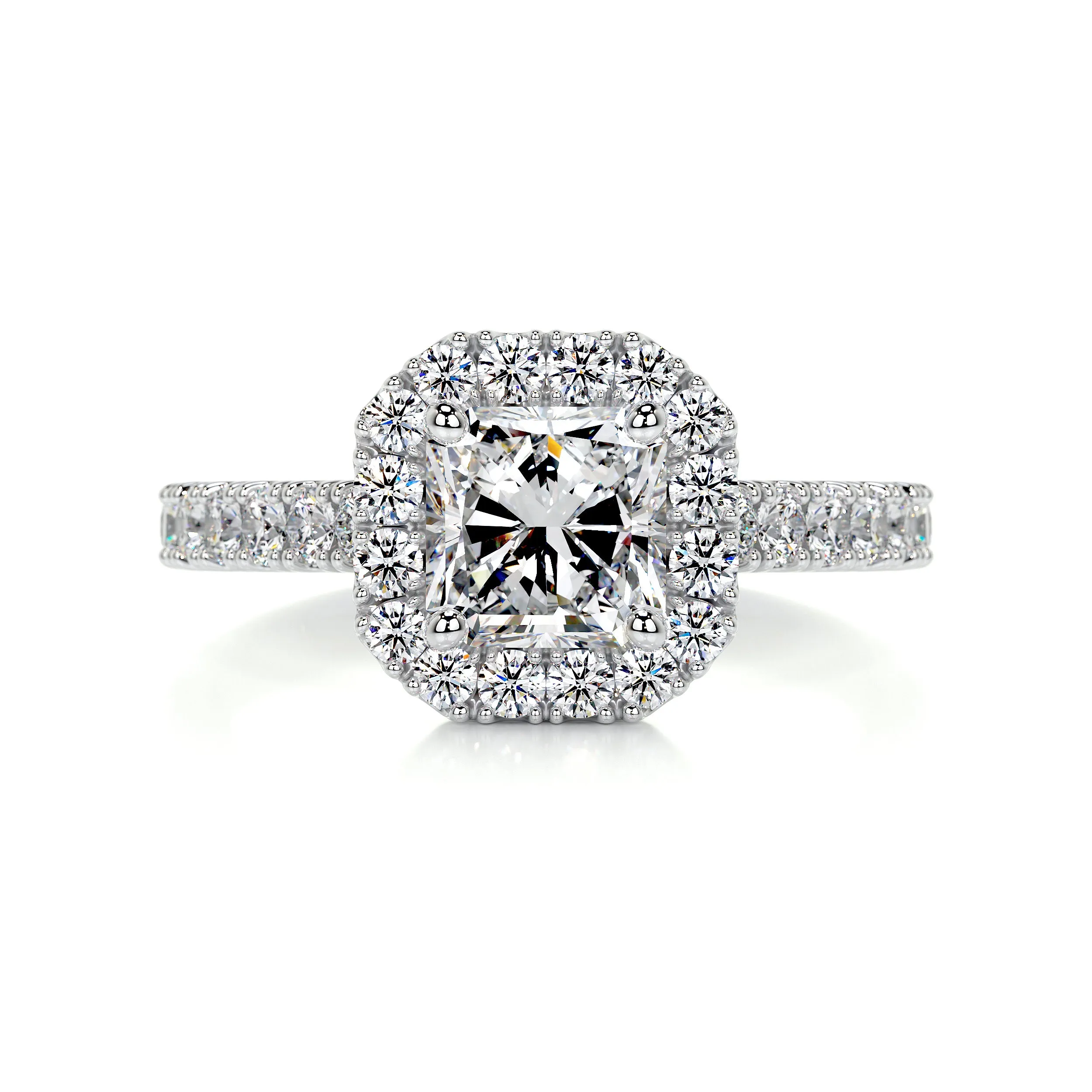 Cora Diamond Engagement Ring -14K White Gold