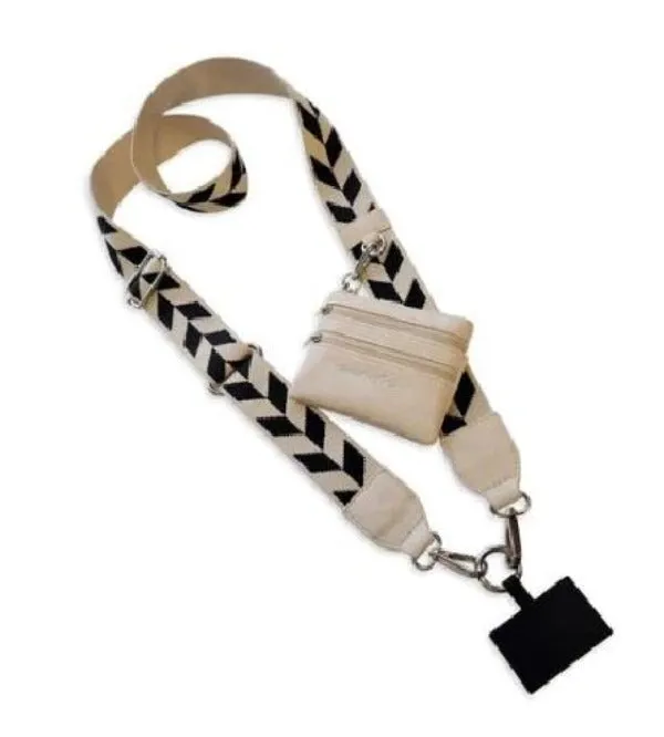 Crossbody Phone Holder - Chevron