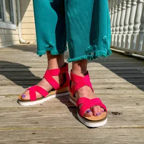 Double Dutch Wedge in Fuchsia