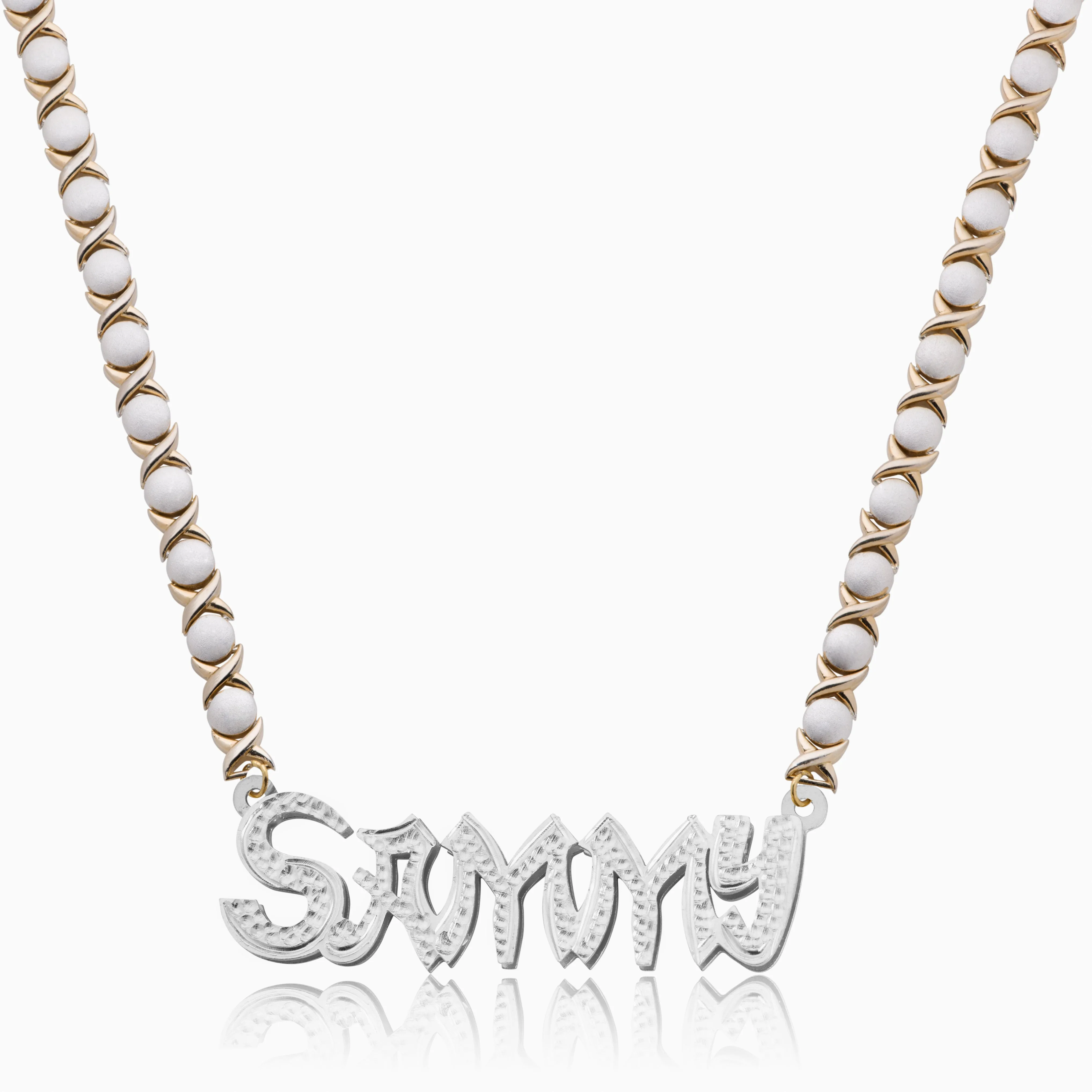 Double Plated "Take-out" Name Necklace