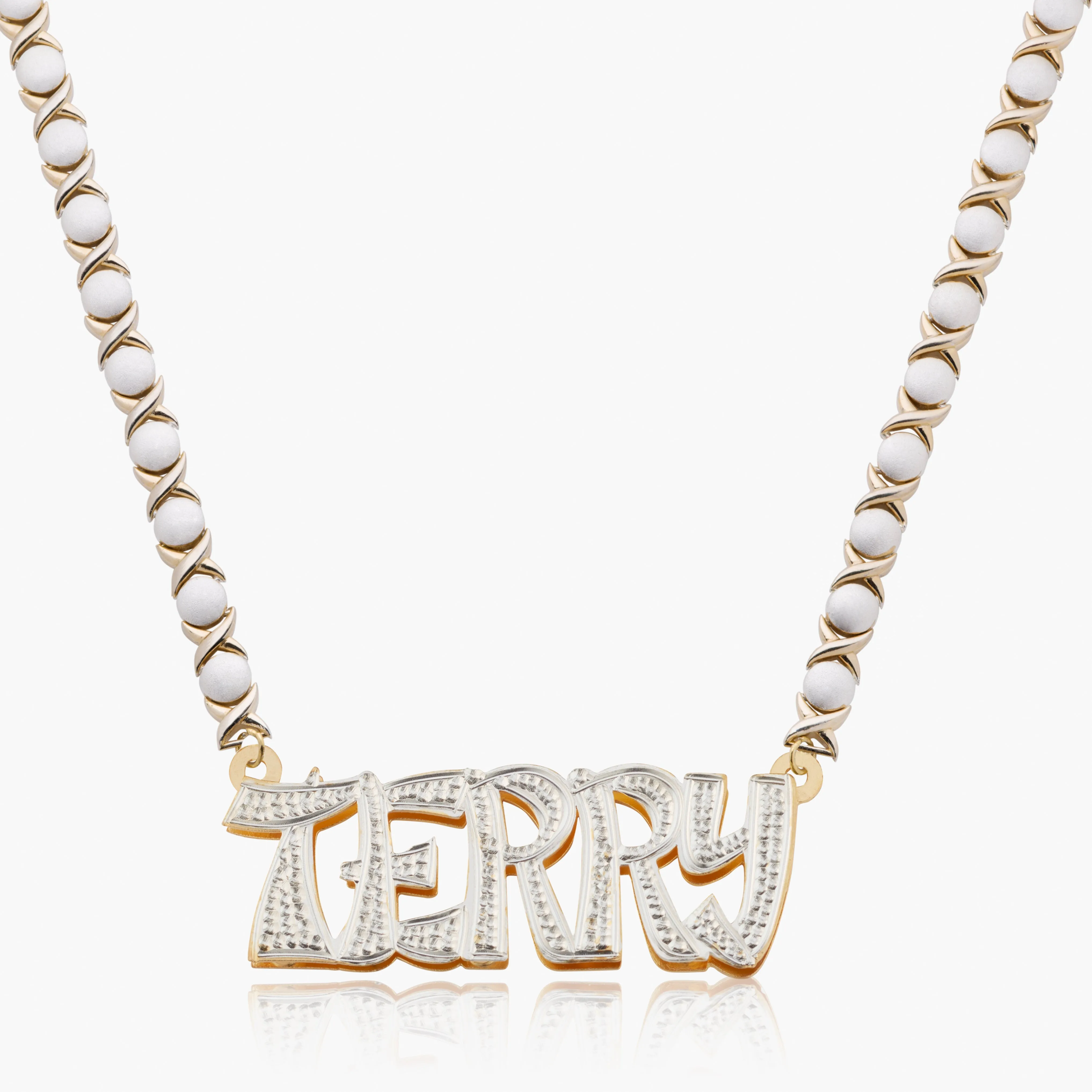 Double Plated "Take-out" Name Necklace