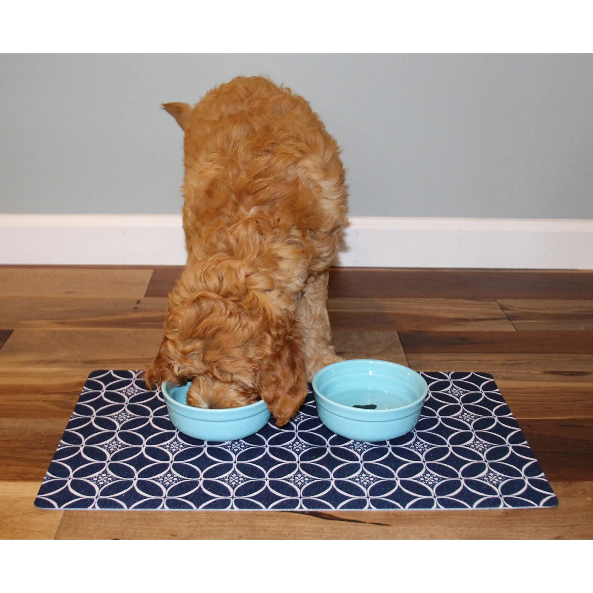 Drymate Pet Placemat, Indigo/Navy/White