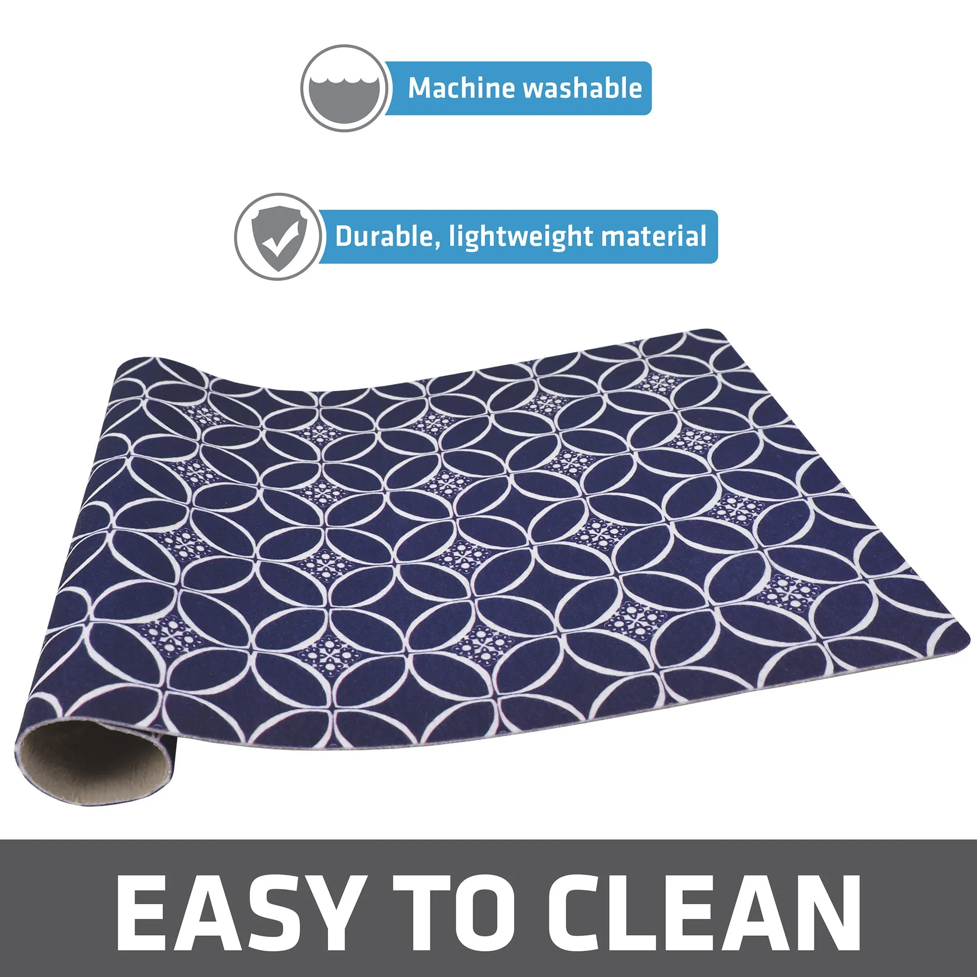 Drymate Pet Placemat, Indigo/Navy/White