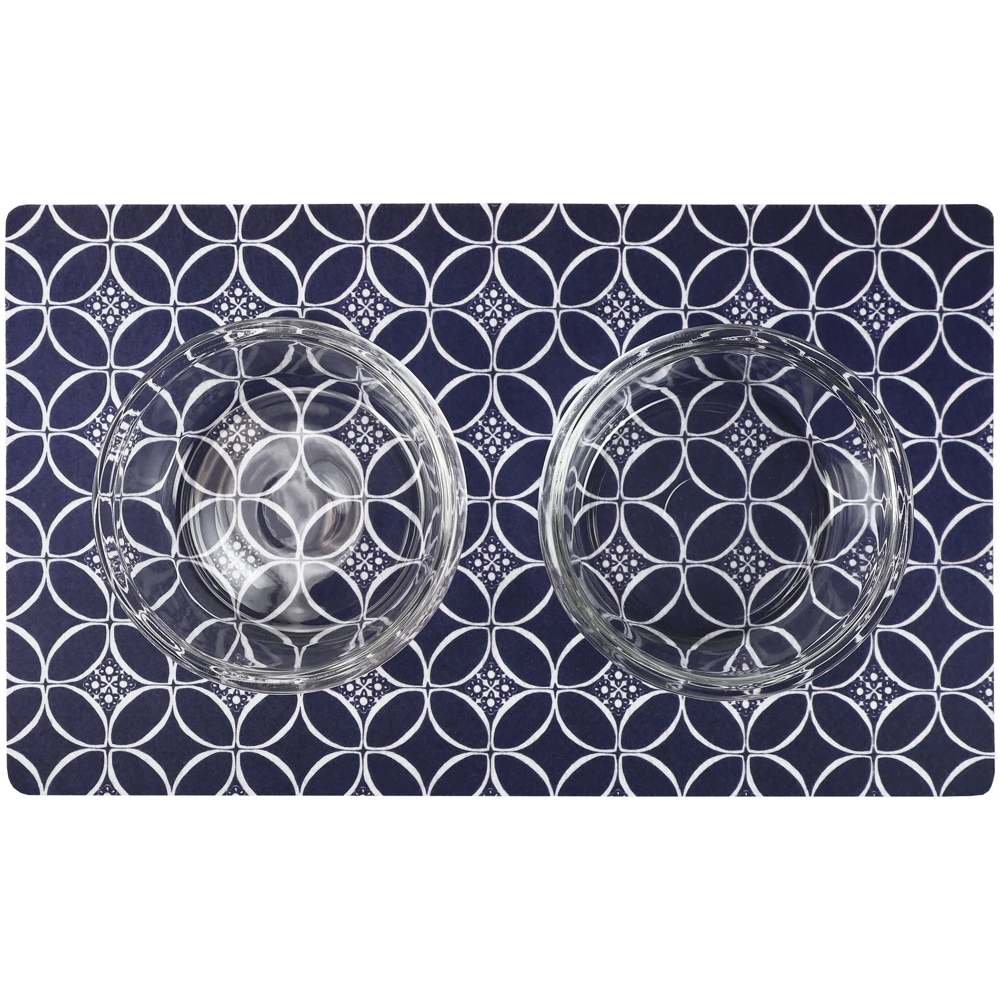 Drymate Pet Placemat, Indigo/Navy/White