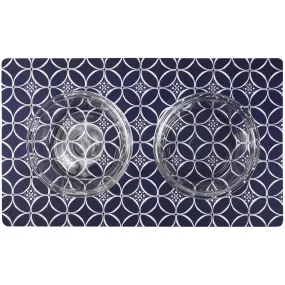 Drymate Pet Placemat, Indigo/Navy/White