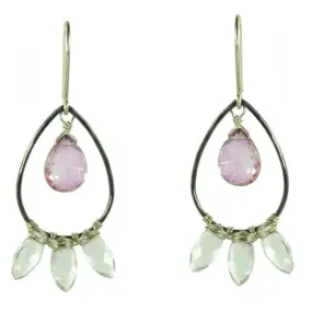 Efulgent Pink Earrings EG021 by Vannucci